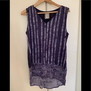 Anthropologie Dolan Left Cost Collection Lightweight Blue tunic tank top S